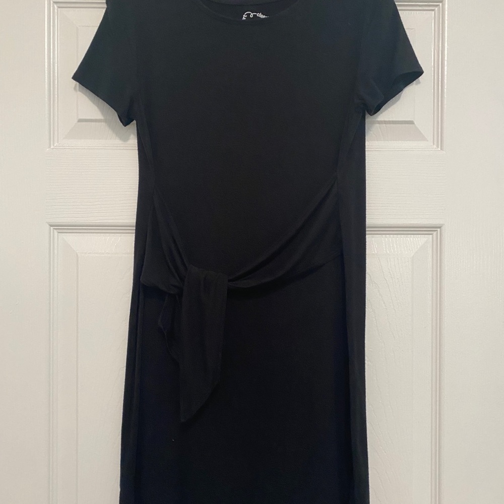 Black Tie Wrap Dress